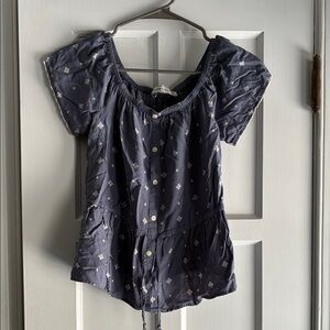 Abercrombie & Fitch gather-waist shirt